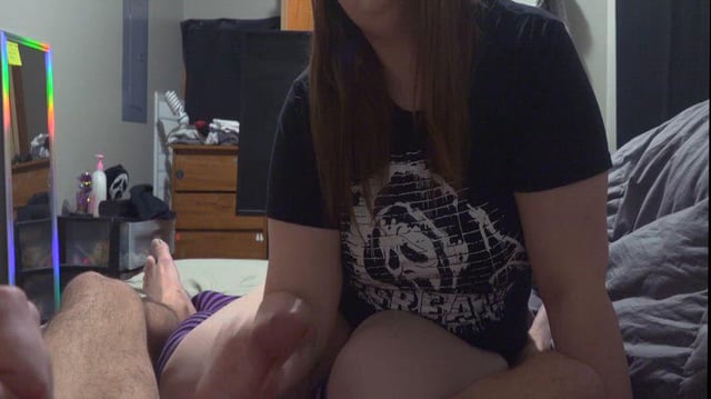 Having fun draining him