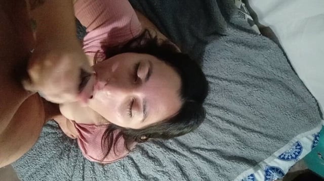 My roommate thought it would be a good idea to cum on my face.